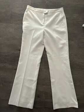 Etcetera Cream Straight-Leg Dress Pants